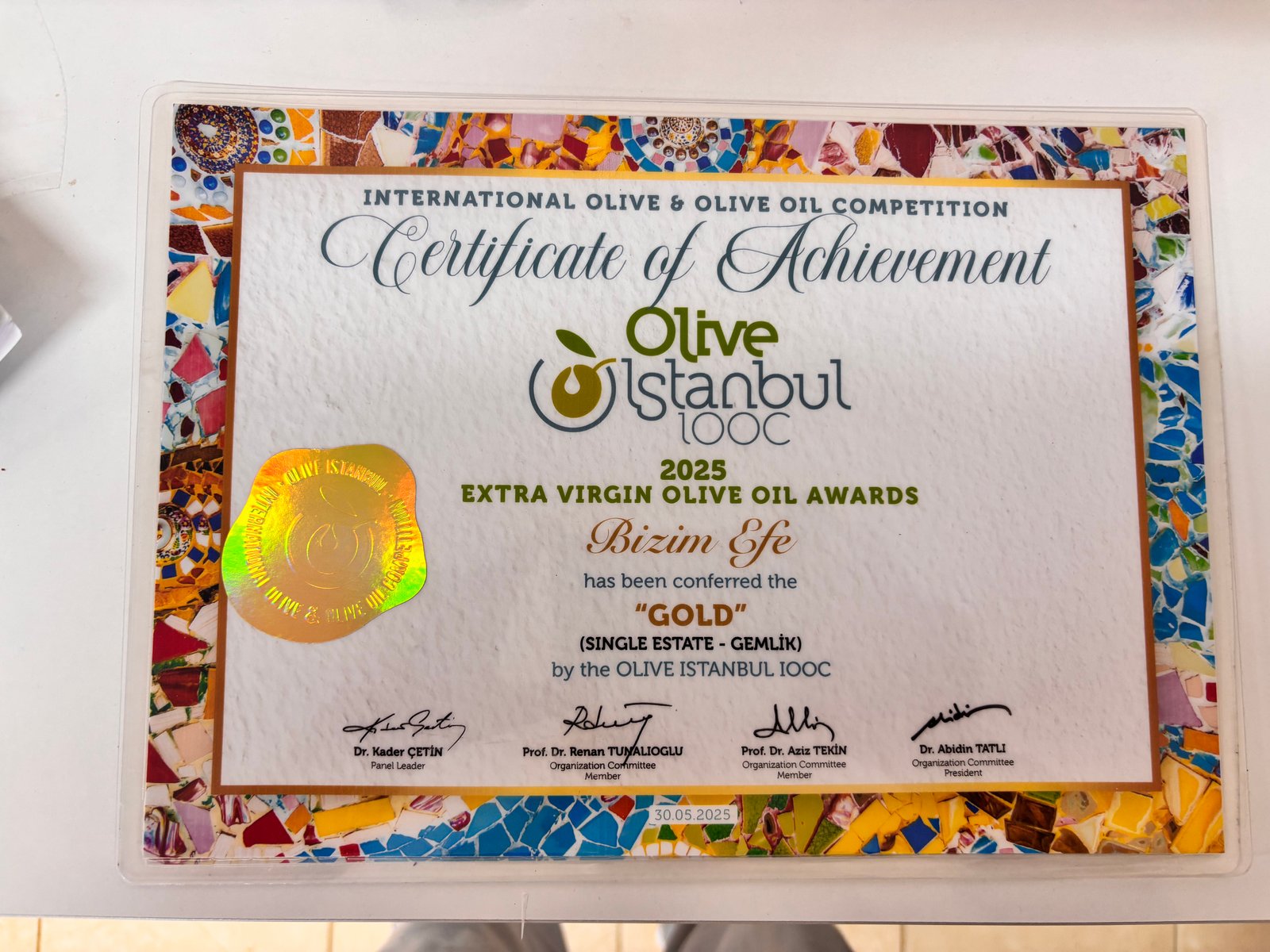 Bizim Efe Premium - Platinum Ödülü